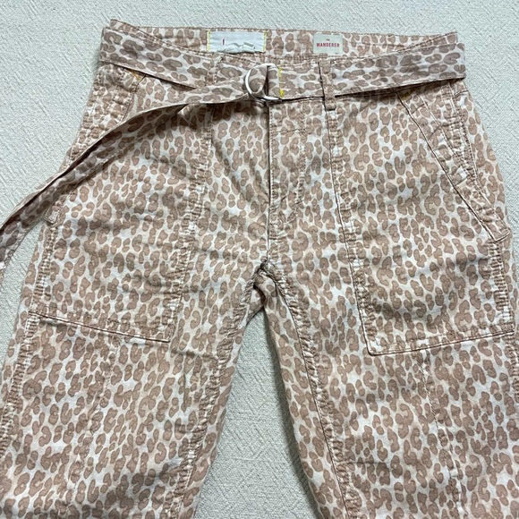 Anthropologie Wanderer Animal Print Utility Pants 25 - Picture 7 of 7